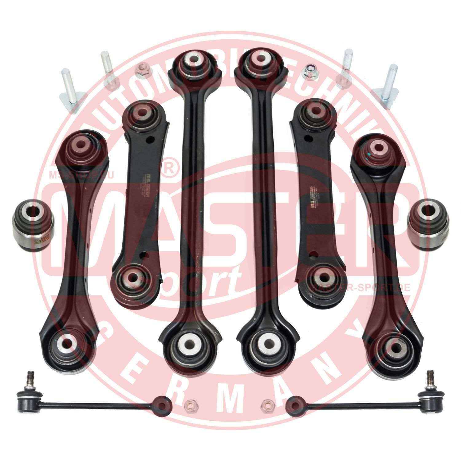 MASTER-SPORT GERMANY 36827-SET-MS Control/Trailing Arm Kit, wheel suspension Rear Axle Rear Axle Left Rear Axle Right for BMW BM